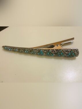 Blue Crystal Embellished Women’s Hair Clip